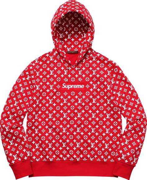 felpa supreme x louis vuitton box logo|supreme x louis vuitton hoodie.